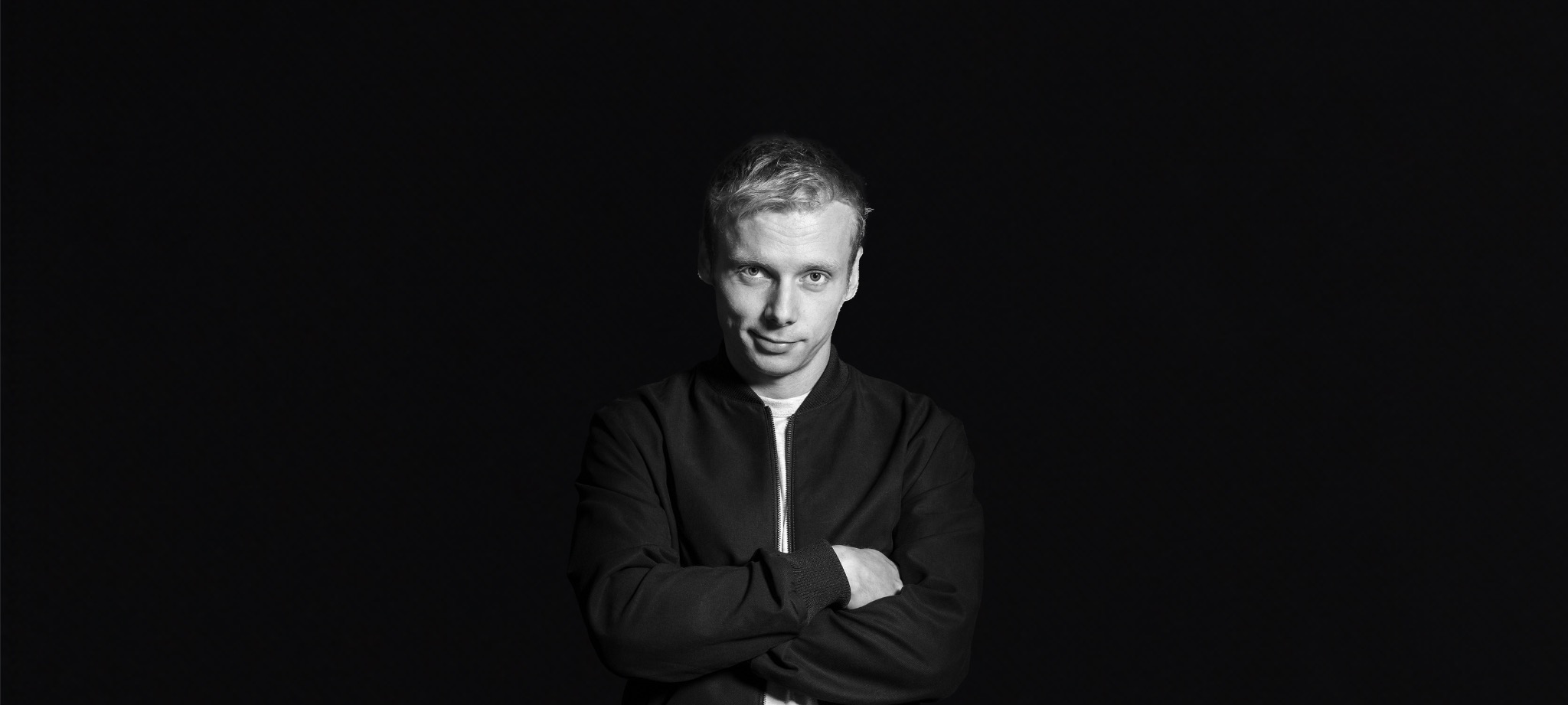 Black and white portrait of Nicholas Arnst